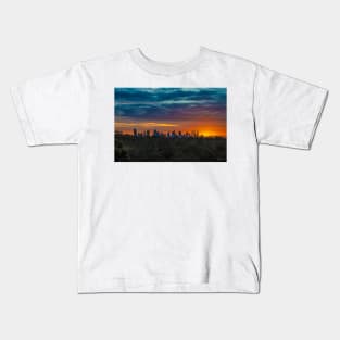 Melbourne sunset from Yarra Boulevard Kids T-Shirt